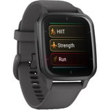 Garmin Venu SQ2, Smartwatch grau, 40 mm, graues Armband aus Silikon