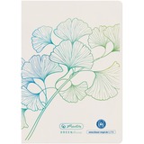 Herlitz Notizheft A6 32Blatt liniert Motiv GREENline Ginkgo, College Block liniert, A6