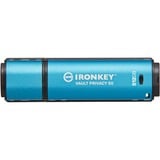 Kingston IronKey Vault Privacy 50 512 GB, USB-Stick hellblau/schwarz, USB-A 3.2 Gen 1