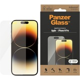 PanzerGlass Classic Fit Bildschirmschutz, Schutzfolie transparent, iPhone 14 Pro