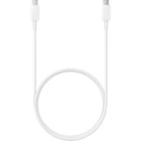 SAMSUNG USB 2.0 Kabel, USB-C Stecker > USB-C Stecker weiß, 1 Meter, PD, Laden mit bis zu 100 Watt