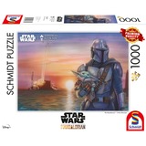 Schmidt Spiele Thomas Kinkade Studios: Star Wars The Mandalorian - A New Direction, Puzzle 1000 Teile