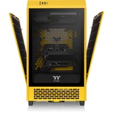 Thermaltake The Tower 200 , Tower-Gehäuse dunkelgelb, Tempered Glass