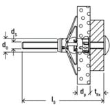 fischer Hohlraumdübel DuoHM 4x55 S PZ 25 Stück, mit Panhead-Schraube