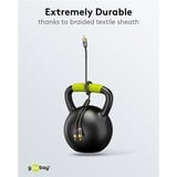 goobay Plus Cinch Y-Kabel schwarz/silber, 10 Meter