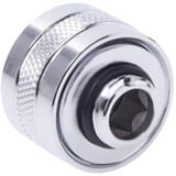 Alphacool Eiszapfen PRO 16mm HardTube Fitting G1/4 - Chrome, Verbindung chrom