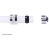 Alphacool Eiszapfen PRO 16mm HardTube Fitting G1/4 - Chrome, Verbindung chrom