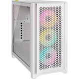 Corsair iCUE 4000D RGB AIRFLOW True White, Tower-Gehäuse weiß, Tempered Glass