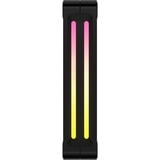 Corsair iCUE LINK QX120 RGB 120-mm-PWM-Lüfter, Gehäuselüfter schwarz, Erweiterungskit, 120 mm