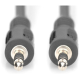 Digitus Audio-Anschlusskabel 3,5mm Klinke, Stereo schwarz, 1,5 Meter