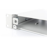 Digitus Glasfaser Spleißbox mit Schnellverschluss, leer ohne Frontblende, ausziehbar grau