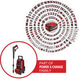 EINHELL Akku-Hochdruckreiniger HYPRESSO 36/105 rot/schwarz, ohne Akku und Ladegerät