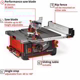 EINHELL Professional Tischkreissäge TP-CC 10 T rot/schwarz, 1.800 Watt