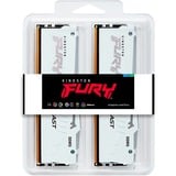 Kingston FURY DIMM 32 GB DDR5-6000 (2x 16 GB) Dual-Kit, Arbeitsspeicher weiß, KF560C30BWEAK2-32, FURY Beast RGB, INTEL XMP, AMD EXPO