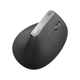 Logitech MX Vertical, Maus schwarz/silber, 2,4-GHz-Unifying, Bluetooth, kompatibel mit PC/Mac/iPadOS