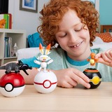 Mattel MEGA Pokémon Vulpix Evolutionsset, Konstruktionsspielzeug mit 2 beweglichen Actionfiguren