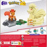 Mattel MEGA Pokémon Vulpix Evolutionsset, Konstruktionsspielzeug mit 2 beweglichen Actionfiguren