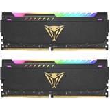 Patriot DIMM 16 GB DDR4-3200 (2x 8 GB) Dual-Kit, Arbeitsspeicher schwarz, PVSR416G320C6K, Viper Steel RGB, INTEL XMP