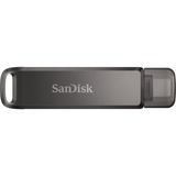 SanDisk iXpand Luxe 256 GB, USB-Stick schwarz, USB-C 3.2 Gen 1, Apple Lightning Connector