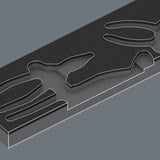 Wera 9780 Schaumstoffeinlage KNIPEX Zangen-Set 1, 3‑teilig schwarz/grau, für Tool Rebel Werkstattwagen