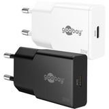 goobay USB-C PD GaN Schnellladegerät Slim (30 W) schwarz