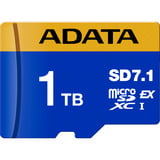 ADATA Premier Extreme microSDXC SD7.1 1 TB, Speicherkarte blau/gelb, SD7.1 Express, UHS-I U3, Class 10, V30, Nintendo Switch 2 Ready