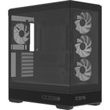 Aerocool P500B Digi-BK-v1 , Tower-Gehäuse schwarz, Tempered Glass x 2
