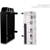 Alphacool Core Push Mounting 17mm M3/M4/UNC 6-32 Set 4x, Befestigung/Montage schwarz/silber, 17 mm