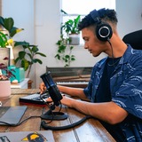 Audio-Technica AT2020USBX, Mikrofon schwarz, USB-C, 3.5 mm Klinke