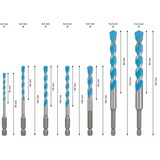 Bosch Professional EXPERT HEX-9 MultiConstruction Bohrer-Satz, 7-teilig Ø 4 / 5 / 6 / 8 / 10 / 12mm
