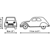 COBI Citroen Type H Car Transporter & 2CV Type AZ, Konstruktionsspielzeug Maßstab 1:35