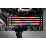 Corsair DIMM 32 GB DDR4-3600 (4x 8 GB) Quad-Kit, Arbeitsspeicher schwarz, CMW32GX4M4D3600C16, Vengeance RGB PRO, INTEL XMP