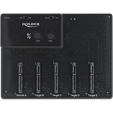 DeLOCK USB 3.0 Docking- und Klonstation, Dockingstation schwarz, 2.5" SATA HDD / SSD