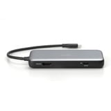 Digitus 7-Port USB-C Docking Station, Dockingstation grau/schwarz