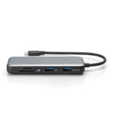 Digitus 7-Port USB-C Docking Station, Dockingstation grau/schwarz