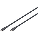 Digitus USB4 Gen 2x2 Silikon-Anschlusskabel USB-C > USB-C schwarz, 2 Meter, PD, Laden mit bis zu 240 Watt