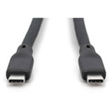 Digitus USB4 Gen 2x2 Silikon-Anschlusskabel USB-C > USB-C schwarz, 2 Meter, PD, Laden mit bis zu 240 Watt