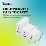 Digitus USB GaN Charger 100W, 2x USB-C, 1x USB-A, Ladegerät 