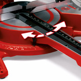 EINHELL Zug-Kapp-und Gehrungssäge TC-SM 2534/1 Dual, Kapp- und Gehrungssäge rot/schwarz, 2.100 Watt