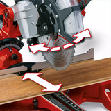 EINHELL Zug-Kapp-und Gehrungssäge TC-SM 2534/1 Dual, Kapp- und Gehrungssäge rot/schwarz, 2.100 Watt