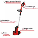 Einhell Akku-Oberflächenbürste PICOBELLA, 18Volt, Kehrmaschine rot/schwarz, ohne Akku und Ladegerät