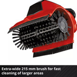 Einhell Akku-Oberflächenbürste PICOBELLA, 18Volt, Kehrmaschine rot/schwarz, ohne Akku und Ladegerät