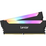Lexar DIMM 16 GB DDR4-3200 (2x 8 GB) Dual-Kit, Arbeitsspeicher schwarz, LD4BU008G-R3200GDLH, Hades RGB, INTEL XMP