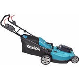 Makita Akku-Rasenmäher DLM480PT2, 36Volt (2x18Volt) blau/schwarz, 2x Li-Ionen Akku 5,0Ah