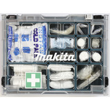 Makita Erste-Hilfe-Set im MAKPAC Organizer P-84919, Erste Hilfe blau/transparent, 84-teilig, DIN 13157
