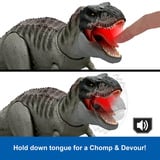 Mattel Jurassic World: Die Wiedergeburt - Power Devour Tyrannosaurus Rex, Spielfigur 