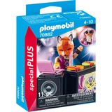 PLAYMOBIL 70882 DJ mit Mischpult, Konstruktionsspielzeug Inkl. cooler Fuchsmaske
