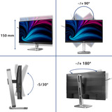 Philips 27B2U6903, LED-Monitor 68.6 cm (27 Zoll), dunkelgrau/silber, UltraHD/4K, IPS, Thunderbolt 4, HDMI, DP