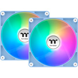 Thermaltake CT140 Reverse ARGB Sync PC Cooling Fan Hydrangea Blue, Gehäuselüfter hellblau, 2er Pack, Reverse, 140 mm