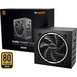 be quiet! Pure Power 12M 850W, PC-Netzteil schwarz, 1x 12-Pin High Power GPU, 4x PCIe, Kabel-Management, 850 Watt